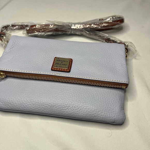 Dooney & Bourke	Foldover Zip Crossbody - Glacier Blue
